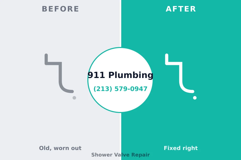 Before and after: plumbing repair Pleasant Grove, UT